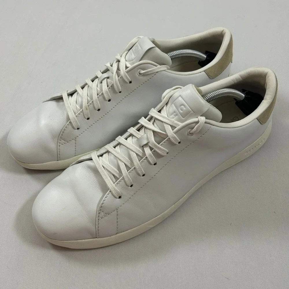 Cole Haan GrandPro Rally Court Sneaker Mens 13 White‎ Leather Low Top Tennis